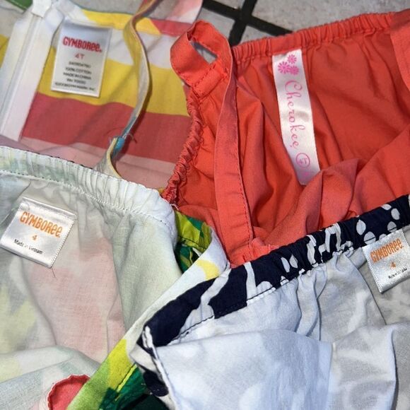 Lot of girls 4T size 4 Gymboree Summer sweet halter sleeveless dresses - Picture 13 of 14